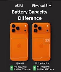 iPhone 17 eSIM and physical SIM Battery difference