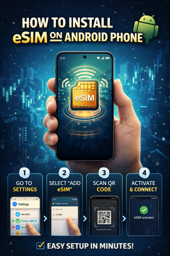 How to install eSIM on my Android phone