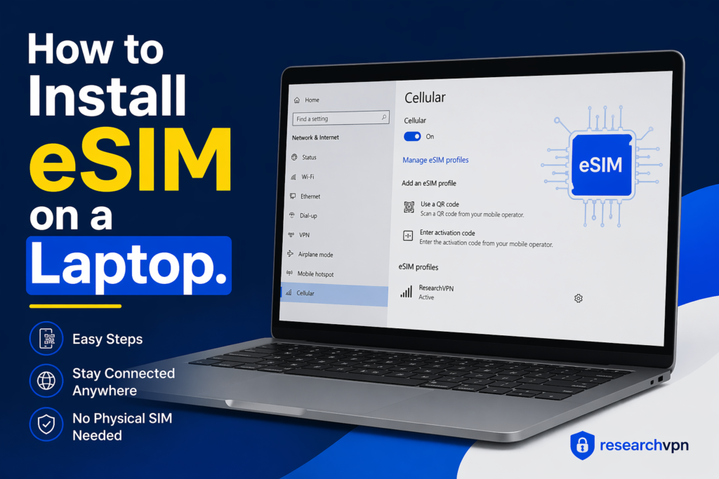 How to Install eSIM on a Laptop