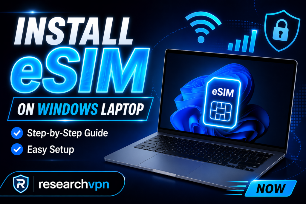 How to Install eSIM on Windows Laptop