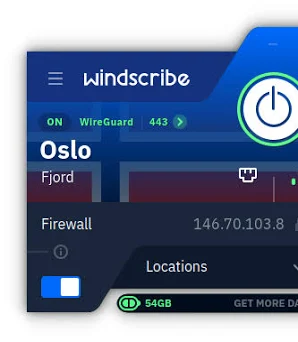 Windscribe (Free Plan)