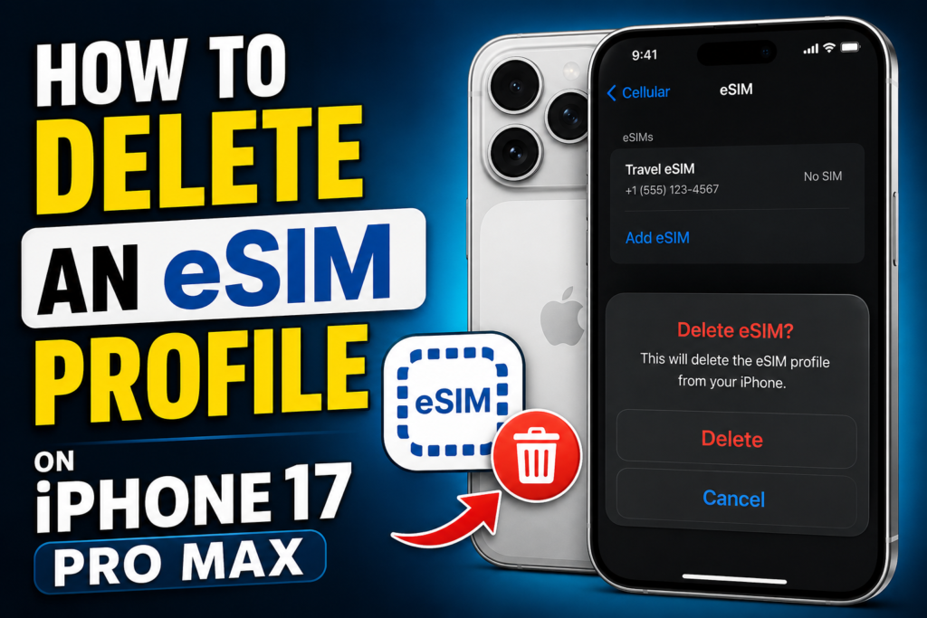 How to Delete an eSIM Profile on iPhone 17 Pro Max