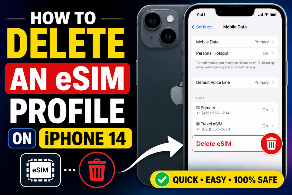 How to Delete an eSIM Profile on iPhone 14