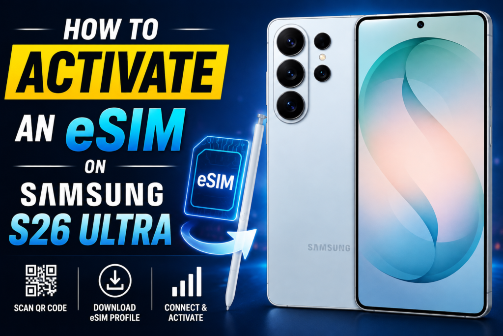 How to Activate an eSIM on Samsung S26 Ultra