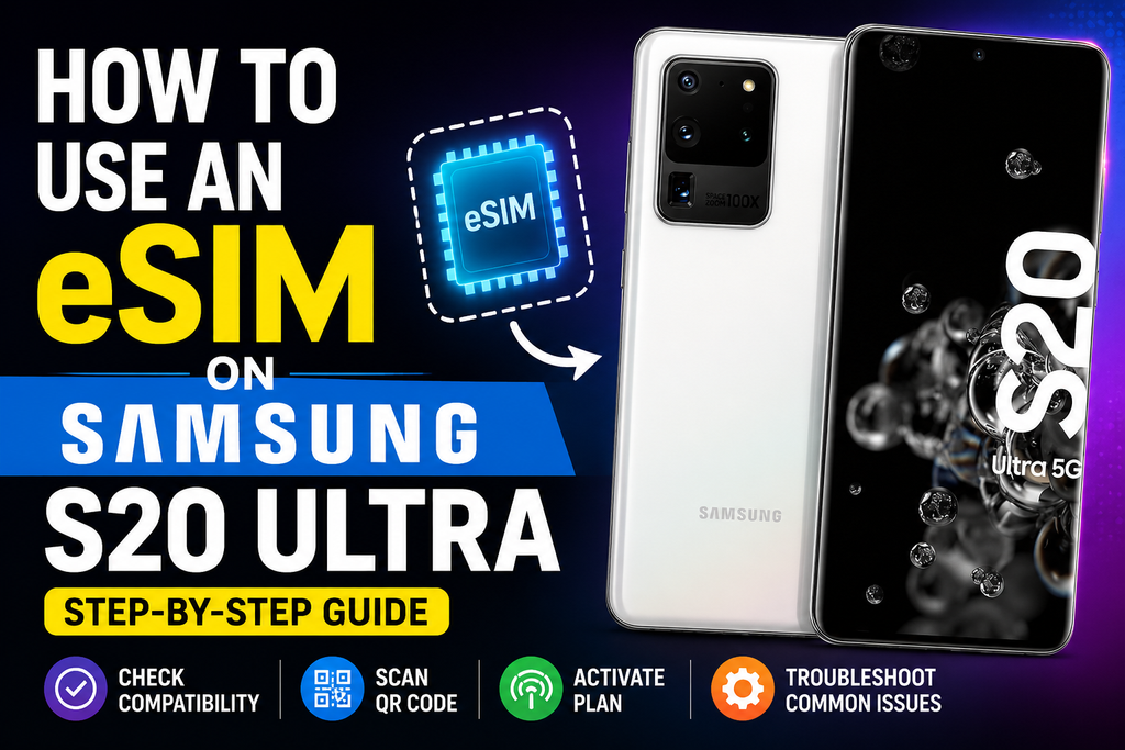 How to Use an eSIM on Samsung S20 Ultra