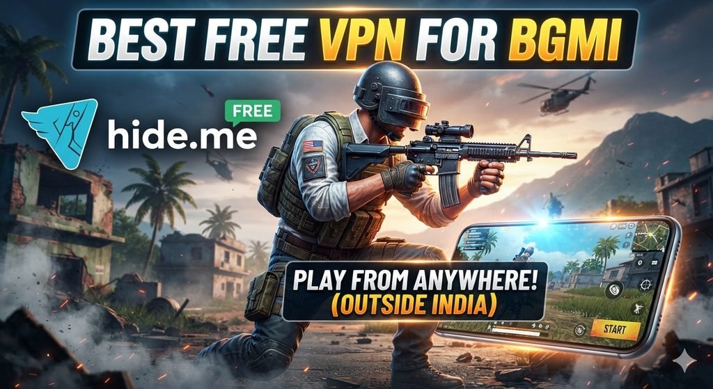 hide.me Free — Best Free VPN for BGMI Outside India